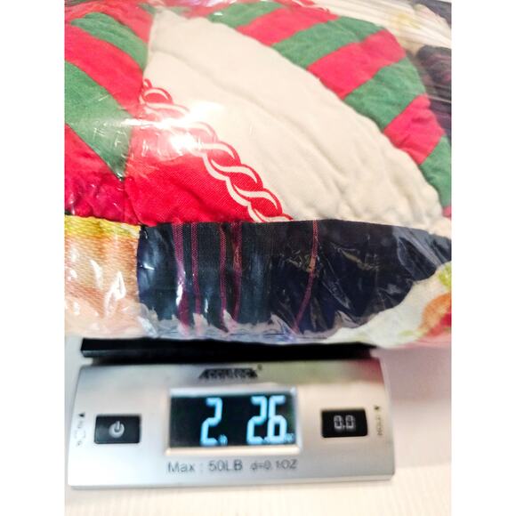 Vintage 1960s Floral Windmill Pinwheel Pattern Handmade Quilt 57x42" Cottagecore - Picture 6 of 6